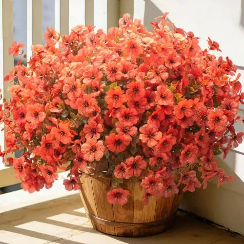 Grunyia Faux Mum Bush – Fall Orange Red