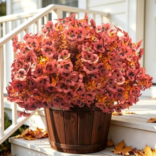 Grunyia Silk Pansies – Fall Pink