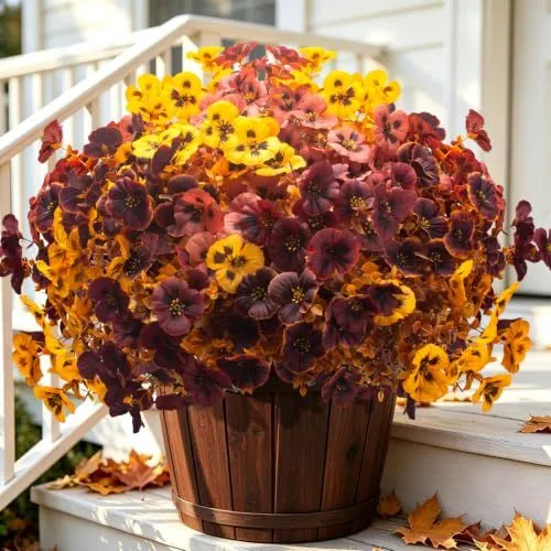 Grunyia Silk Pansies – Fall Mix(4 Colors)